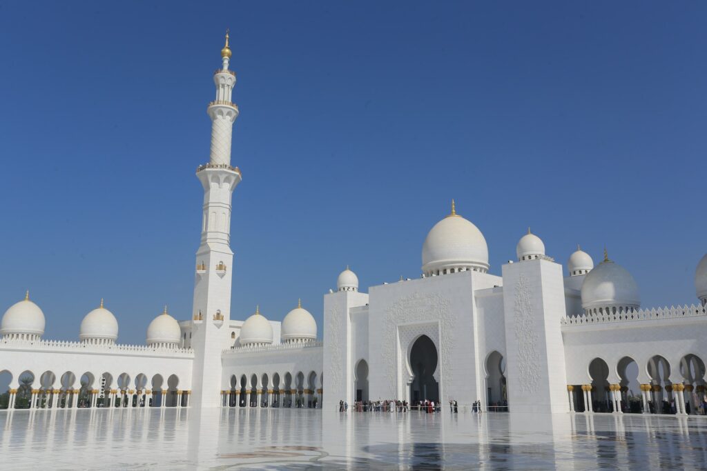 Ramadan in the UAE. Sheikh Zayed Mosque, Abu Dhabi, United Arab Emirates